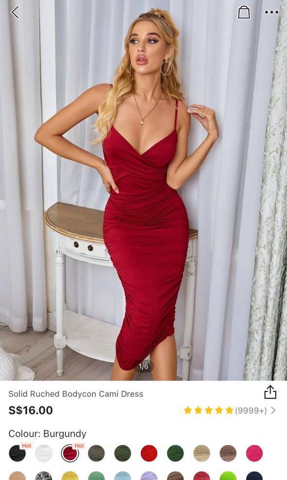 red bodycon