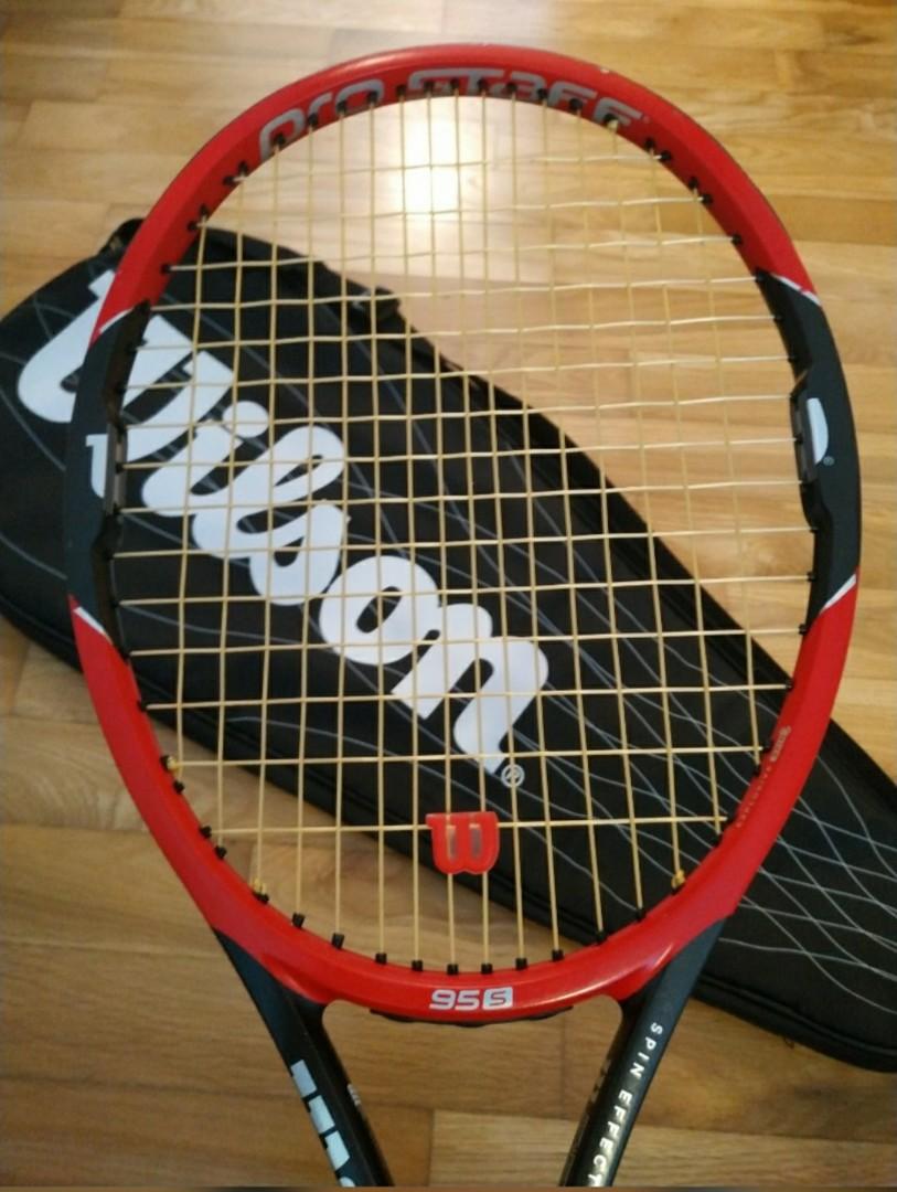 Wilson Pro Staff 95S (Spin Effects Technology) Adult Tennis Racket, 4 1 ...