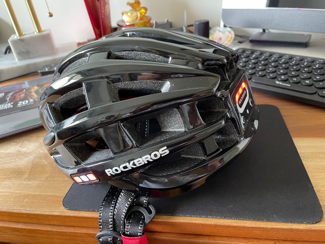 Rockbros LED Helmet, Sports Equipment, Bicycles & Parts, Parts ...