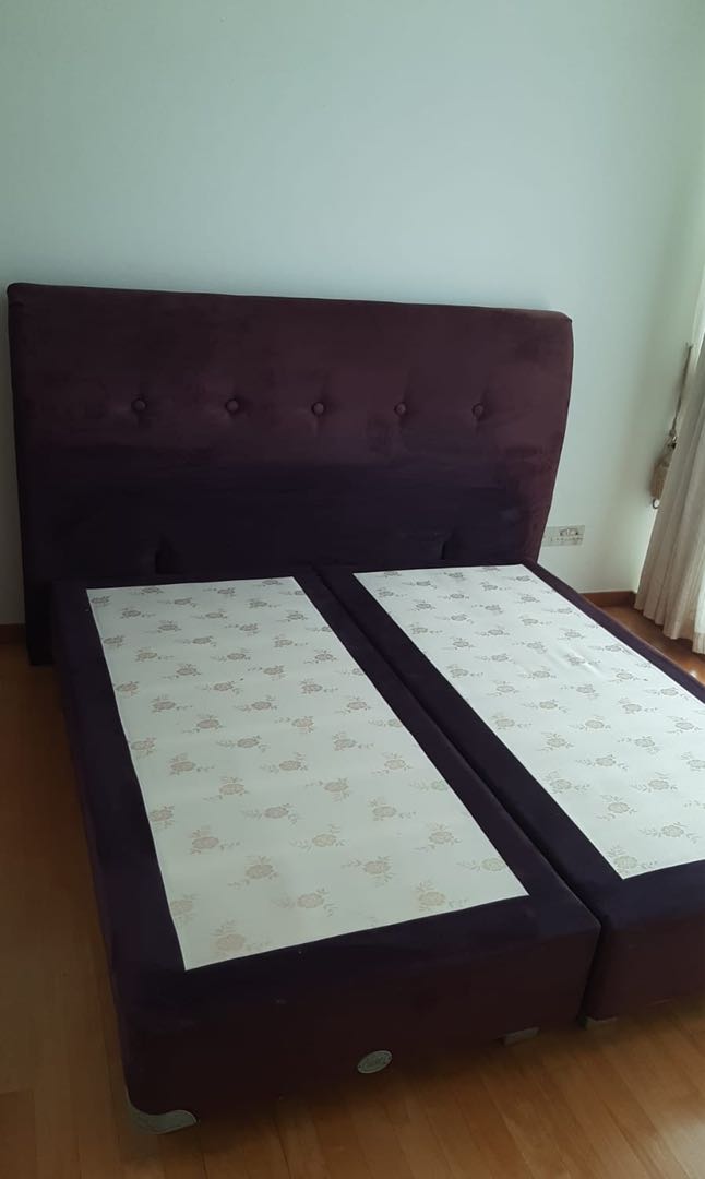 SERTA King Size Bed Frame, Furniture & Home Living, Furniture, Bed