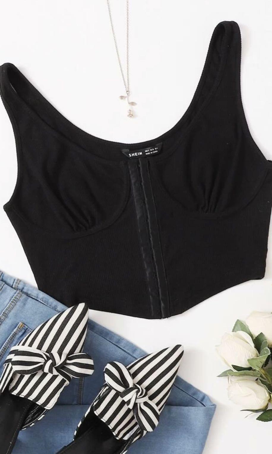 shein corset shirt