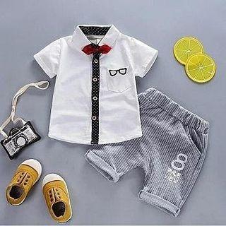 Silver Fox Store - Kid Fashion - B21112115 set moeis kid putih