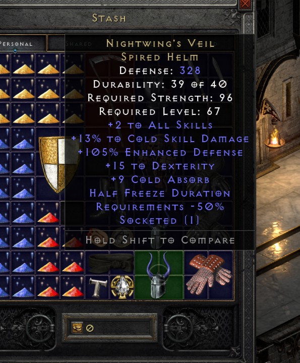 Socketed 13 Nightwing Diablo 2 Resurrected D2R, Video Gaming