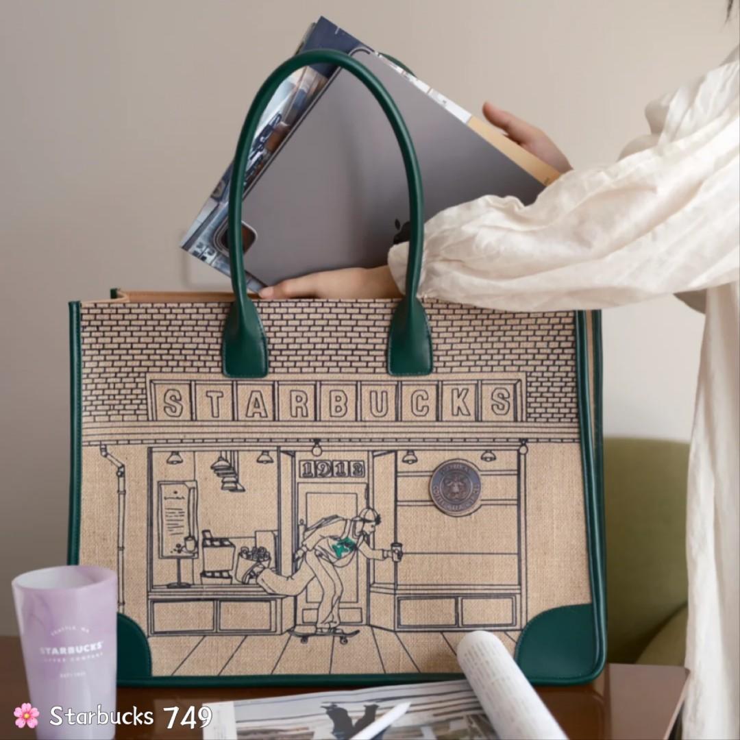 Starbucks canvas clearance tote bag