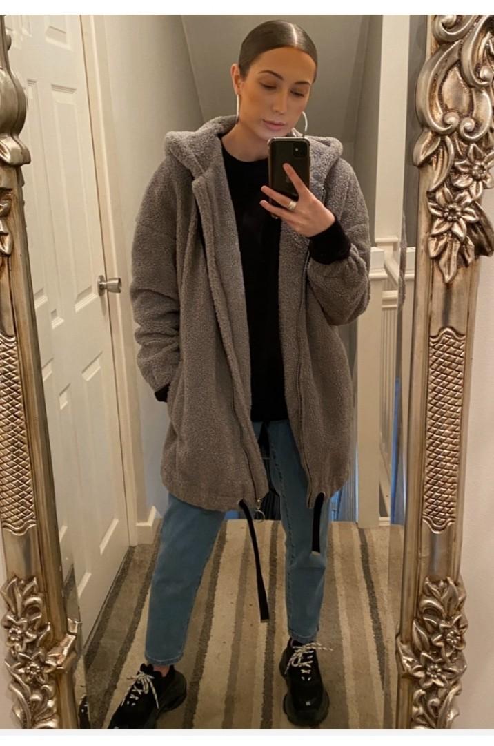 teddy coat stradivarius