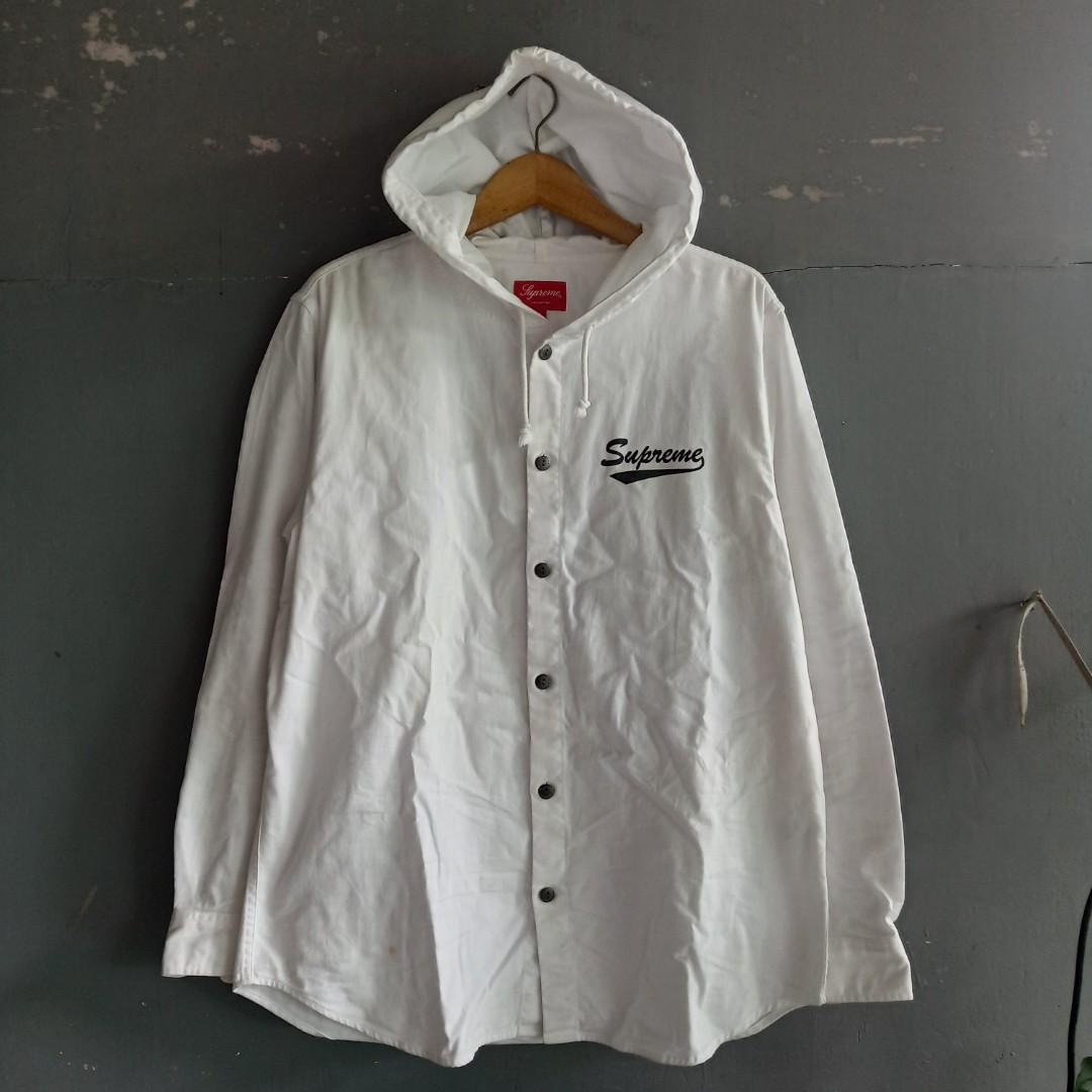 Supreme sale hooded shirt