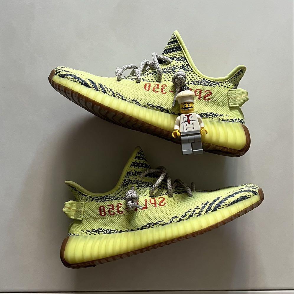 UK7 US8 YEEZY BOOST 350 SEMI FROZEN YELLOW YEBRA Men s Fashion Footwear Sneakers on Carousell
