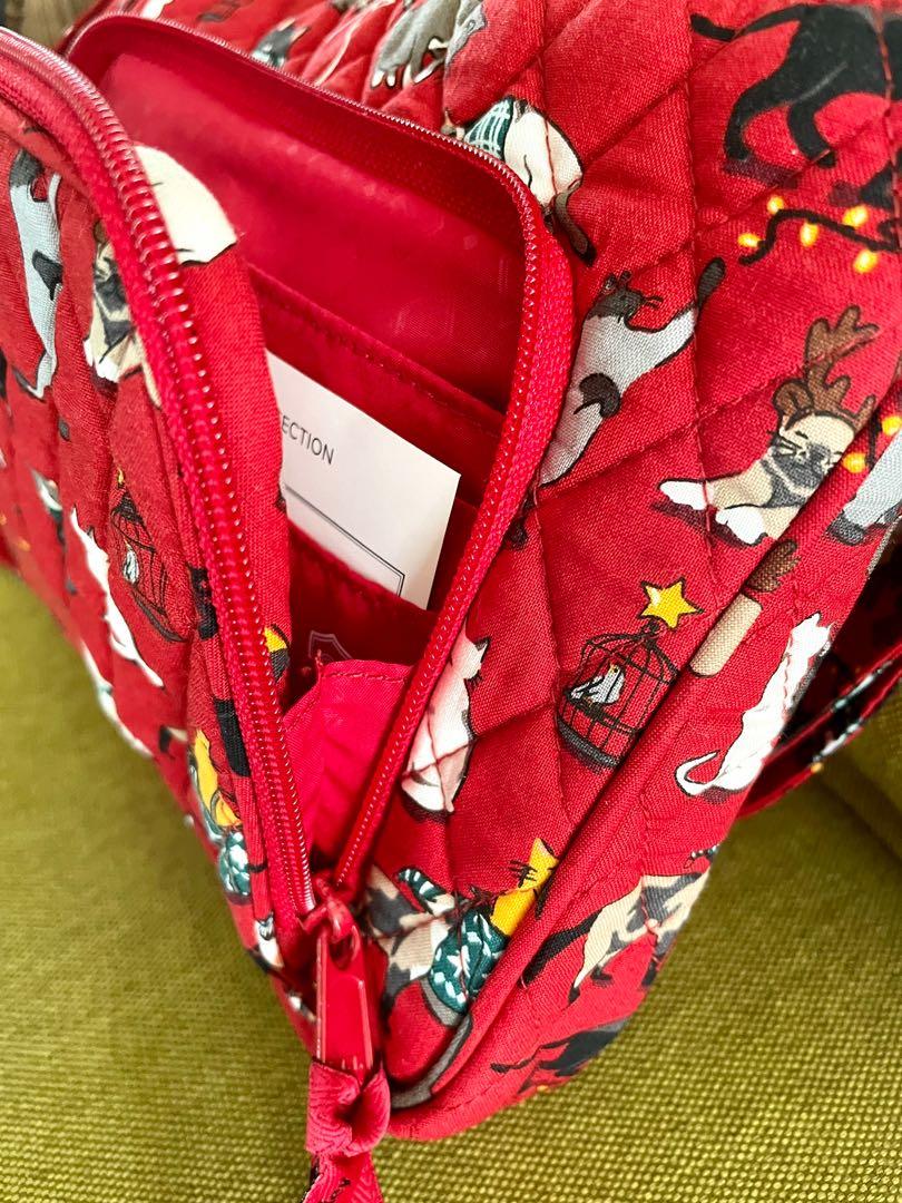 Vera Bradley Holiday Cats Shoulder/Sling Bag, Women's Fashion, Bags