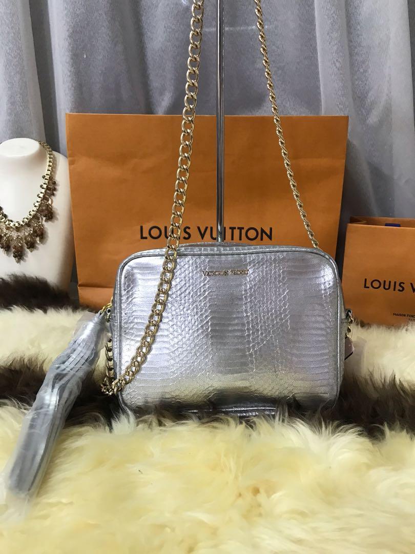 Victoria secret bag silver best sale