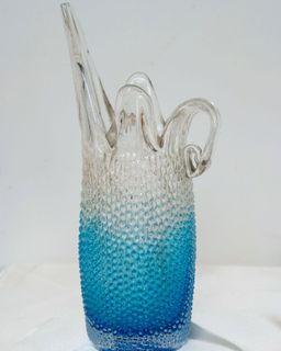 Vintage Murano Art glass Ombre Blue color