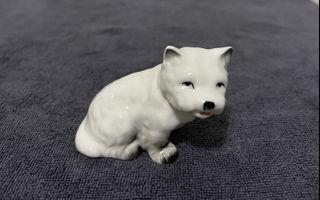Vintage Porcelain Small Dog Figurine