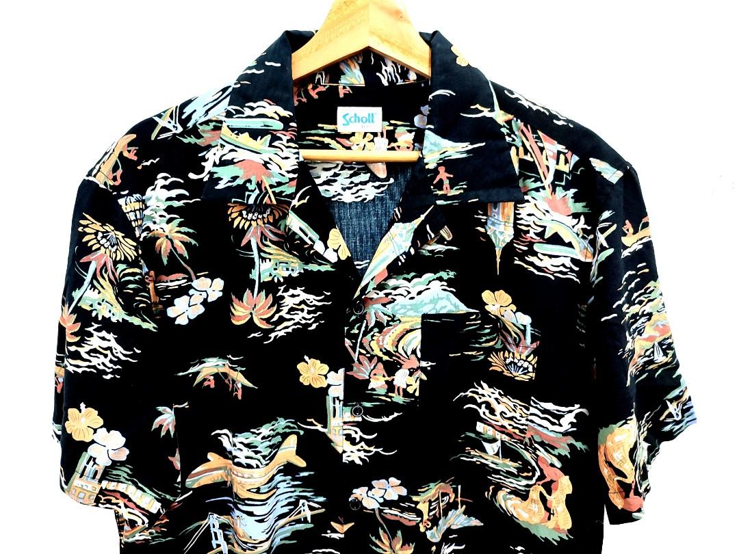 VINTAGE SCHOTT HAWAIIAN SHIRT, Men's 
