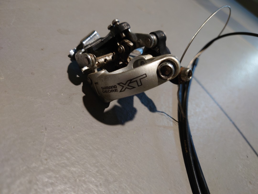 Dérailleur Avant Shimano XT Pour VTT, Fixation Collier, état Fonctionnel