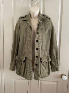Zara khaki cargo army jacket