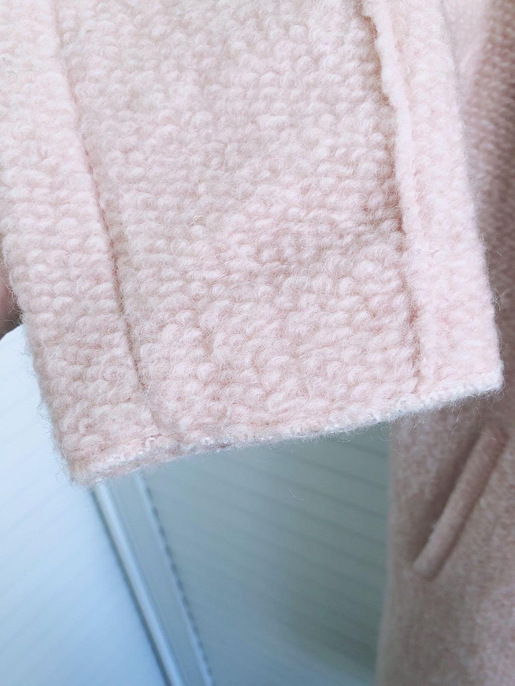 Zara Pink Wool Coat For Autumn/Winter, Women'S Fashion, Coats, Jackets And  Outerwear On Carousell