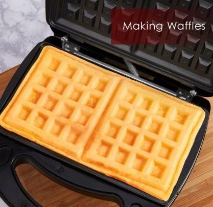 2928 Aicok Sandwich Maker 3 in 1 Compact Waffle Maker Sandwich Toaster Grill with Detachable Non stick Coating LED Indicator Lights Cool Touch Handle Anti Skid Feet Black TV Home Appliances Kitchen Ap...