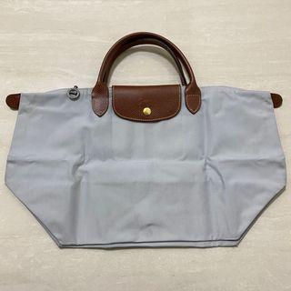 🛍#LONGCHAMP #LE PLIAGE原創系列 #淺灰帆布手提包M