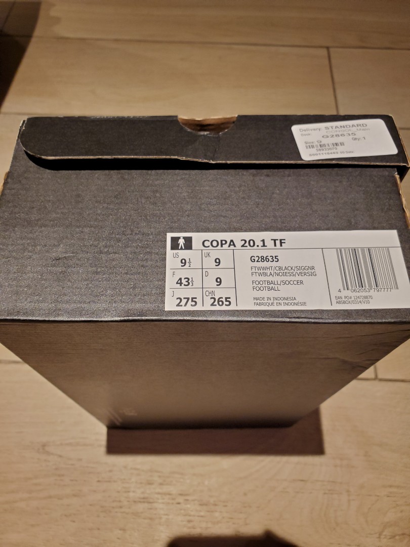Adidas Copa 20.1 TF US 9.5, 運動產品, 其他運動配件- Carousell