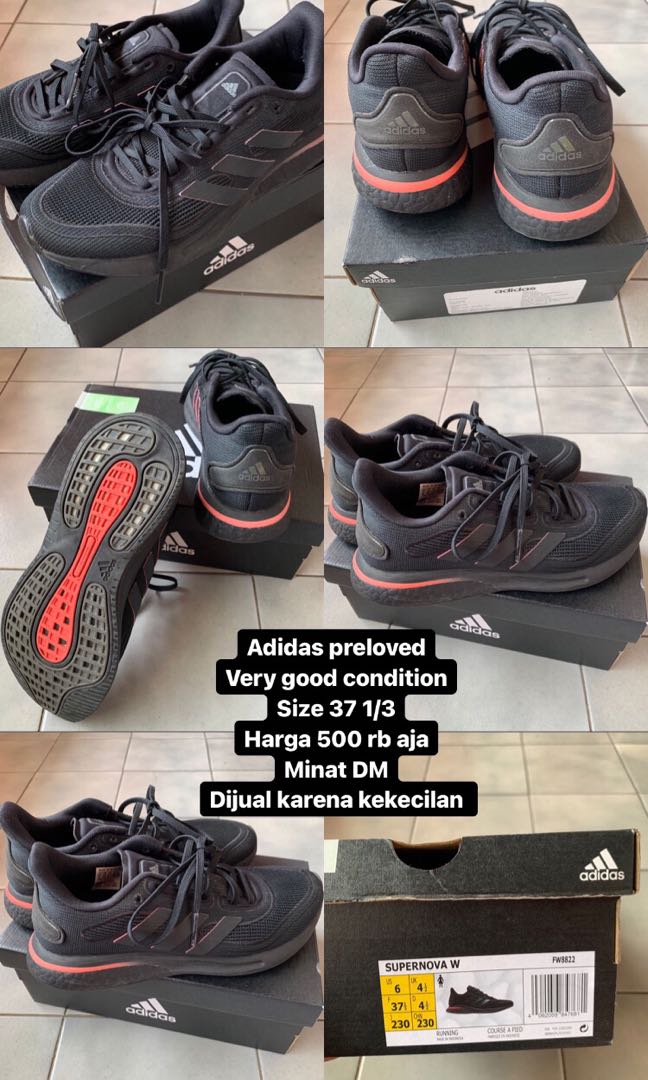 Adidas Supernova W FW8822 running shoes black green - KeeShoes