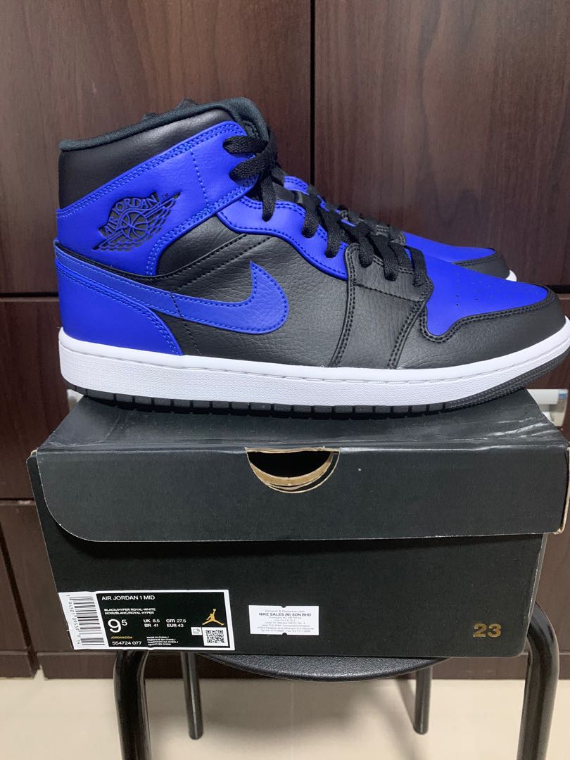 air jordan 1 mid royal blue