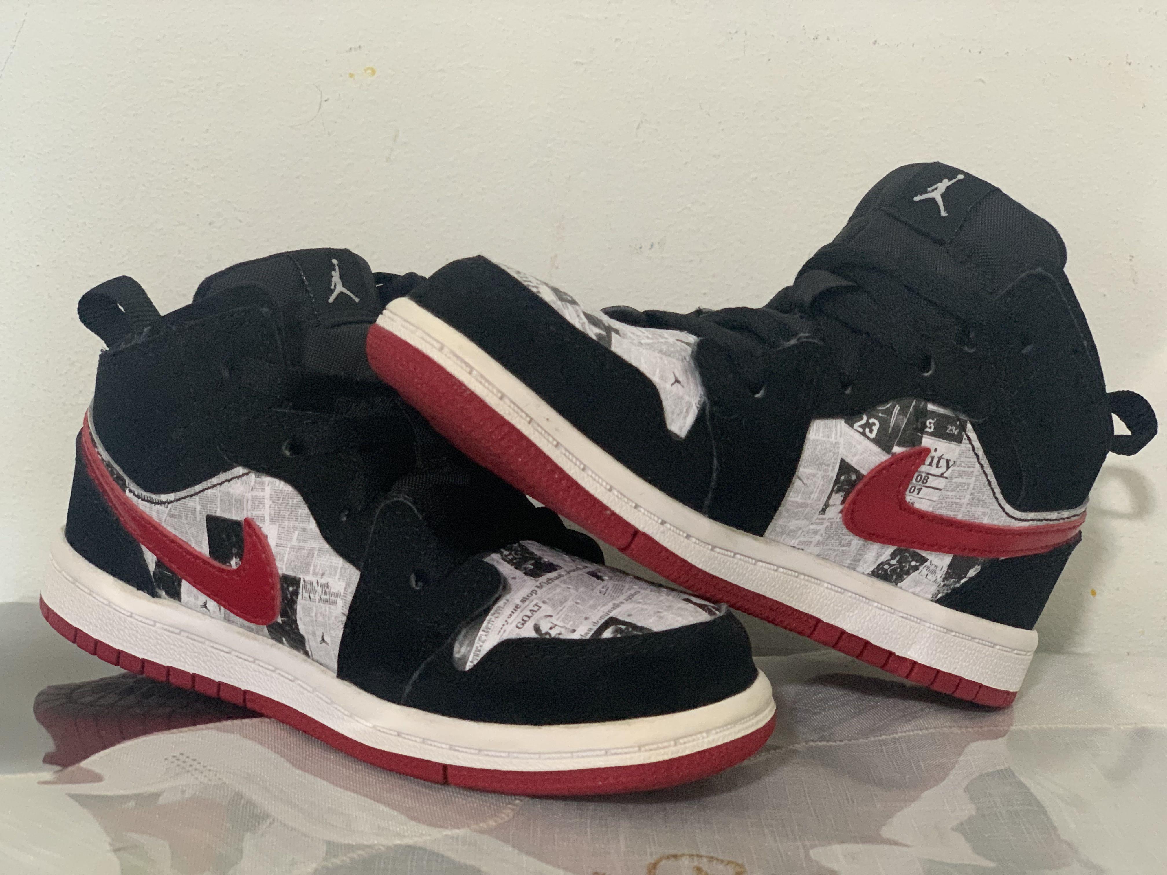 Air jordan 1 cheap mid newspaper