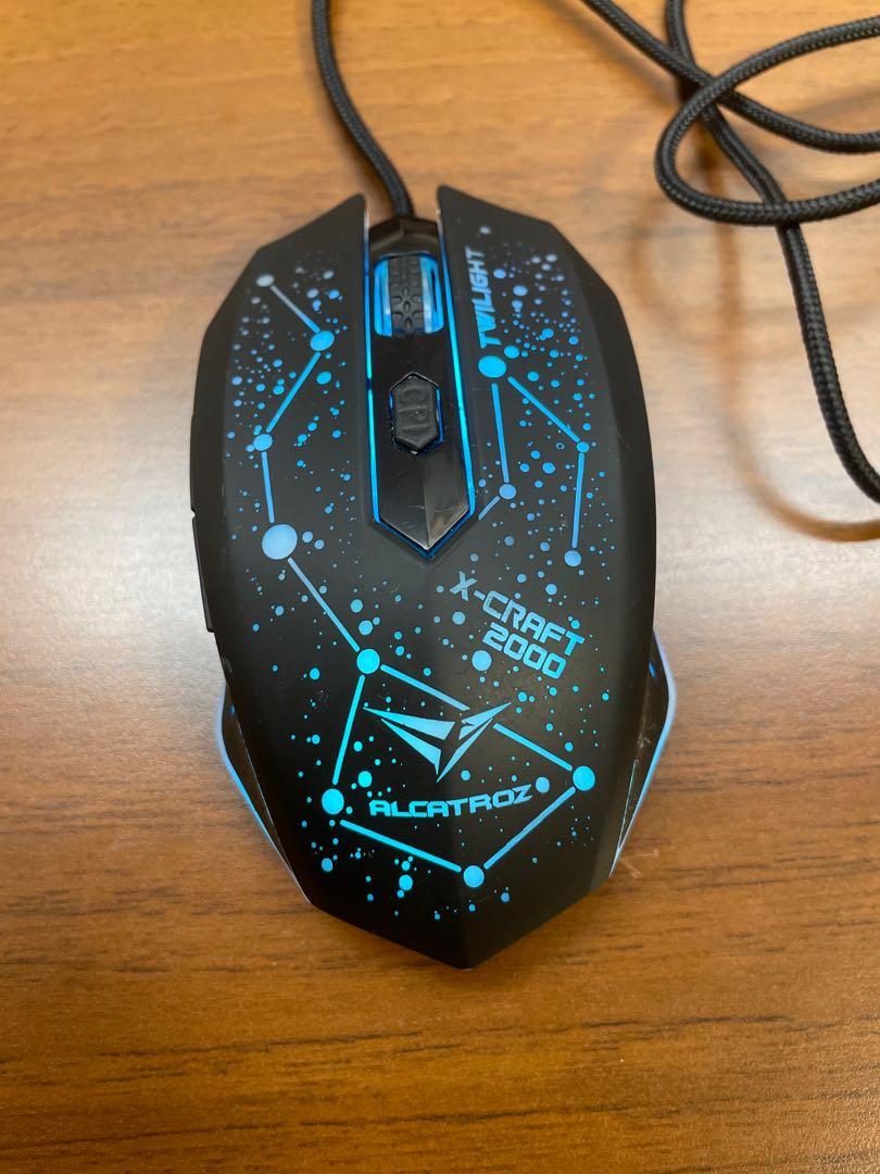 Alcatroz XCraft Pro Twilight 2000 Silent Wired Gaming Mouse, Computers & Tech, Parts