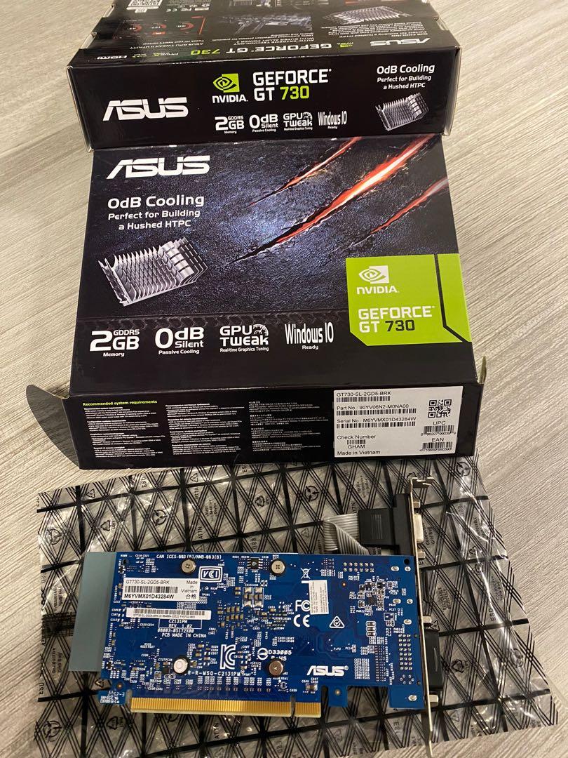 Asus GeForce GT730 2GB DDR5 短版顯示卡DI-E730SM2 (GT730-SL-2GD5