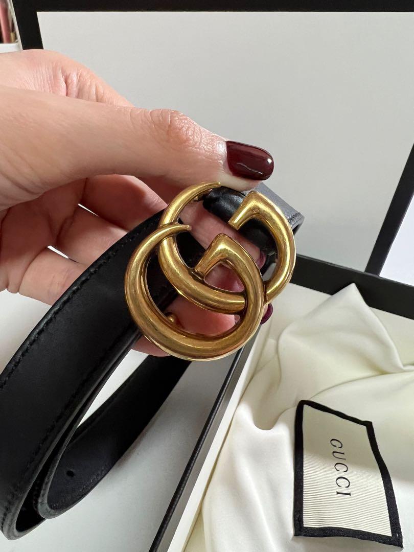 Authentic Gucci GG Logo Small Womens Belt