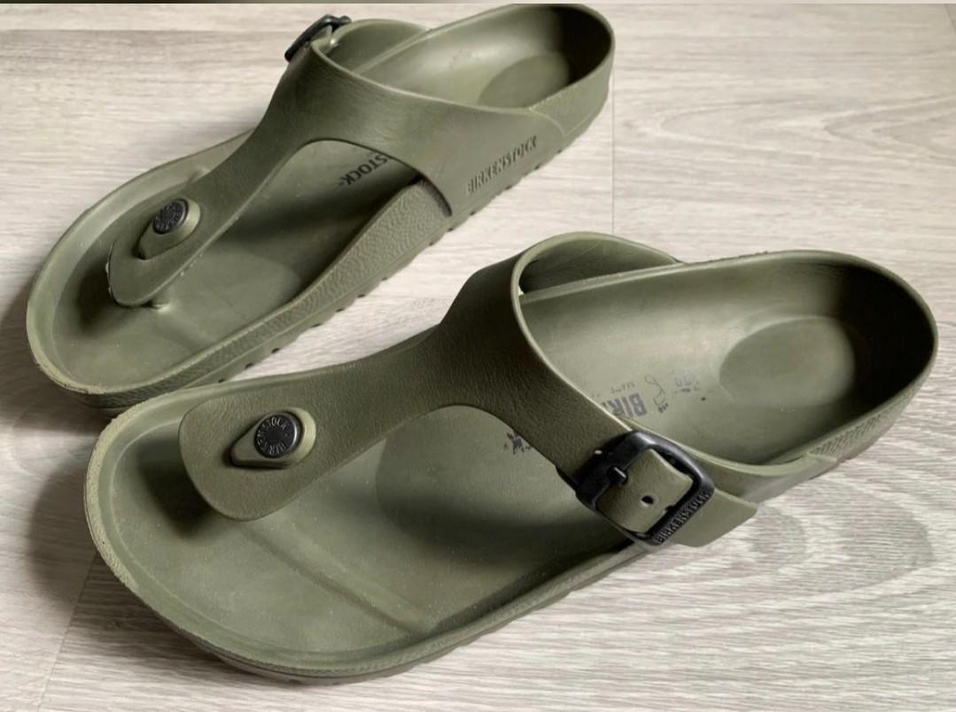 Birkenstock gizeh eva olive green top