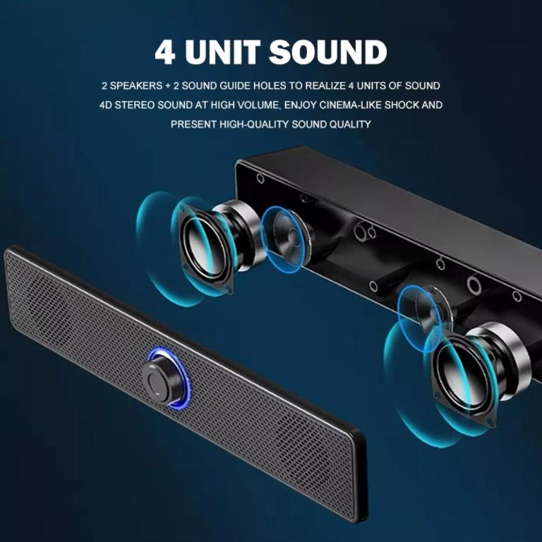 Bluetooth Soundbar no builtin battery, Audio, Soundbars, Speakers