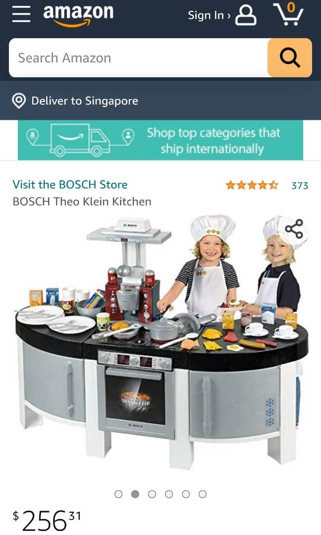 New Childrens Bosch Toy Kitchen Cooking Role Play Pretend Kids Electronic Sound 