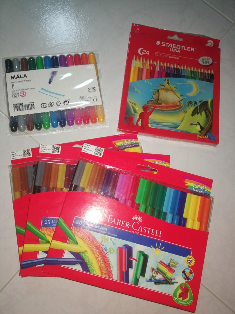 Brand New Faber Castell, Staedtler and IKEA pens, markers ...