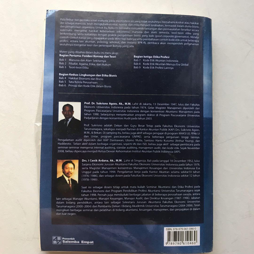 Buku etika bisnis dan profesi Sukrisno Agoes