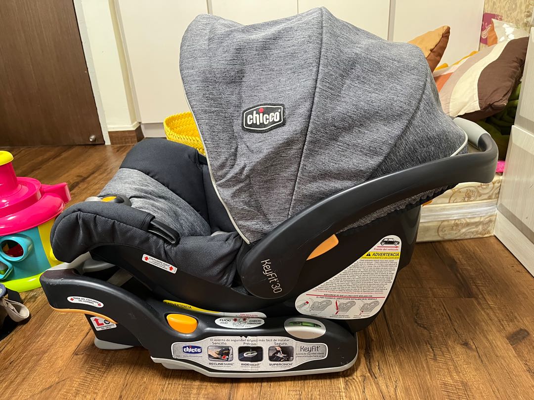 Chicco Bravo Car Seat with Key Fit Base 30, Babies & Kids, Going Out