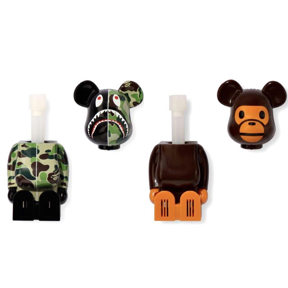 cleverin Bearbrick Bape & Milo, 興趣及遊戲, 玩具& 遊戲類- Carousell