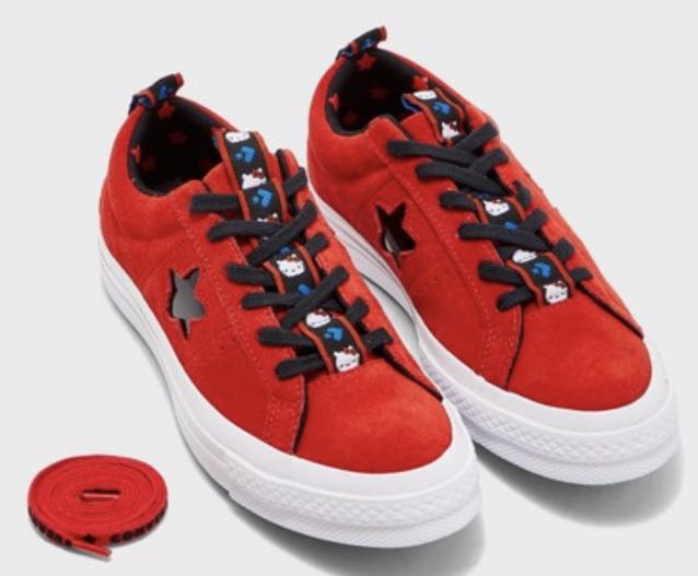 Red hello kitty converse hotsell
