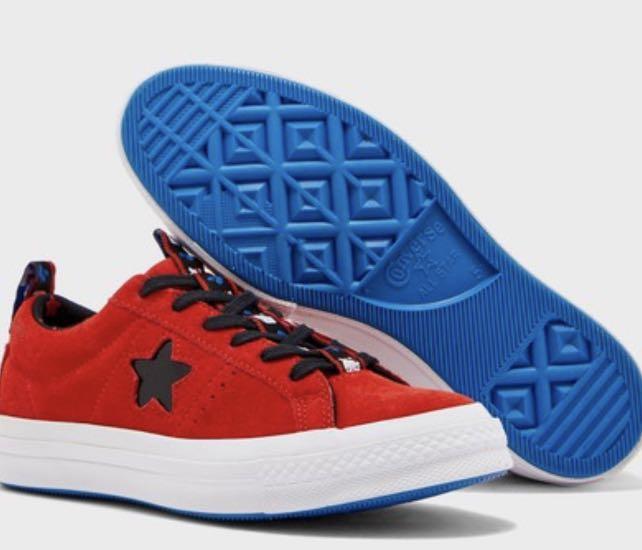 Red yellow and cheap blue converse