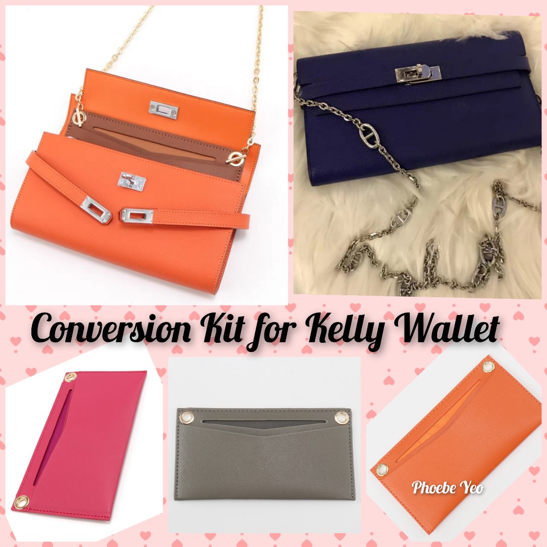 Conversion Kit for Kelly Wallet, Luxury, Bags & Wallets on Carousell