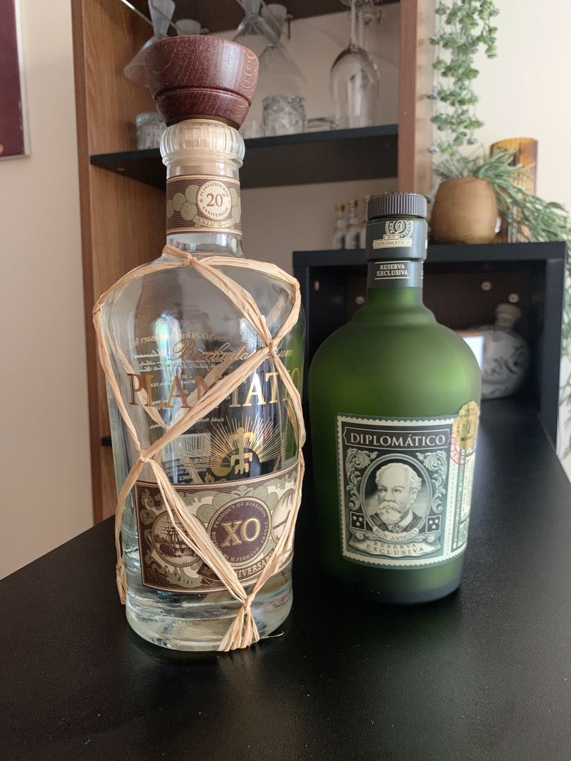 Empty Rum Bottles, Furniture & Home Living, Home Decor, Vases & Decorative Bowls on Carousell