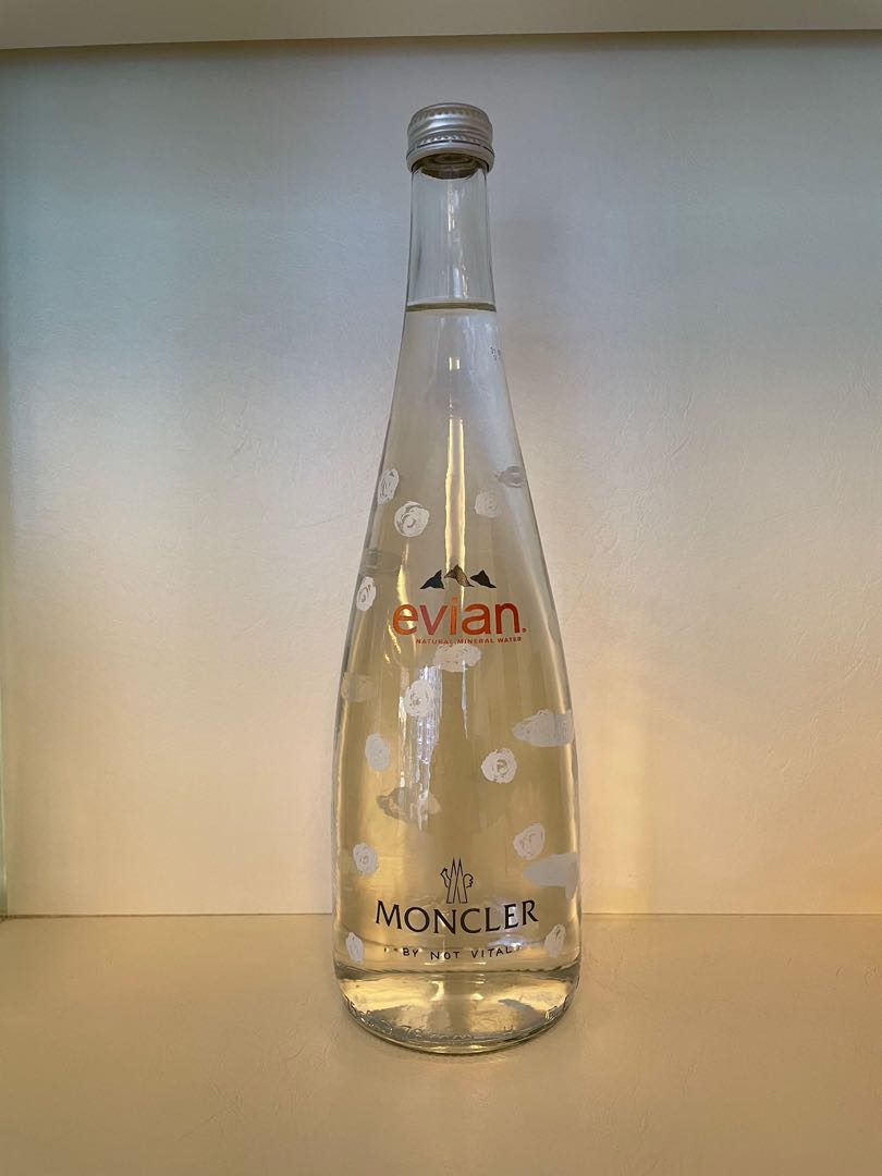 Evian Moncler by Not Vital Limited Edition Glass Bottle, Food & Drinks