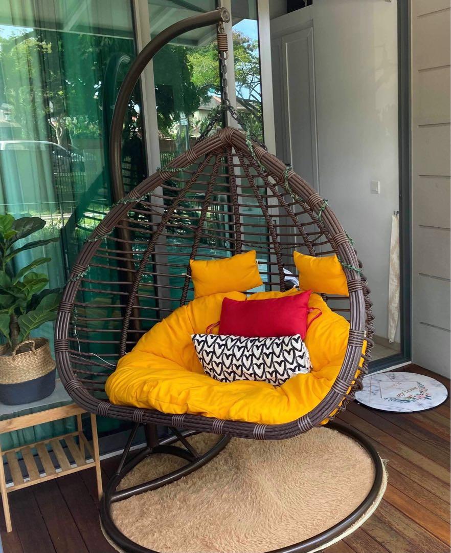Used swing best sale chair with stand