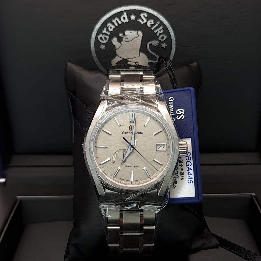 Brand New Grand Seiko Heritage Collection Spring Drive Four Seasons Winter  Titanium SBGA415, Men's Fashion, Watches & Accessories, Watches on Carousell