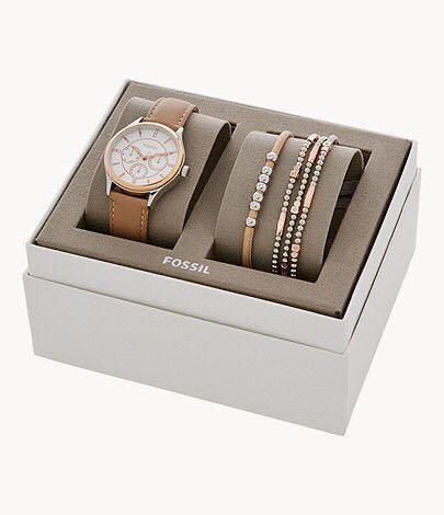 Fossil watch set authentic💯, Fesyen 