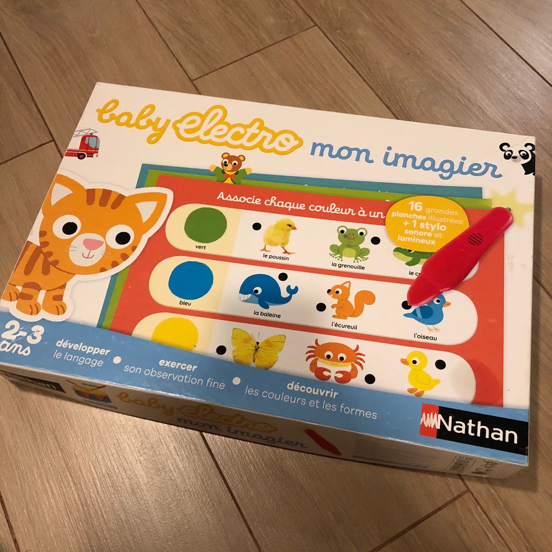 French Picture Game - Baby electro Nathan mon imagier, Hobbies & Toys, Toys  & Games on Carousell