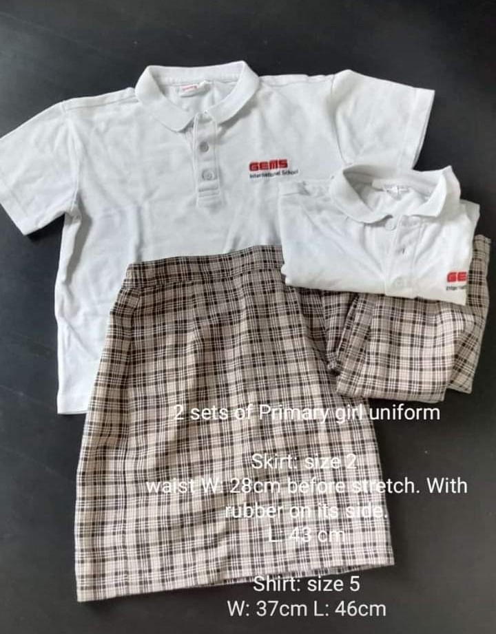 GEMS uniforms for girls., Babies & Kids, Babies & Kids Fashion on Carousell