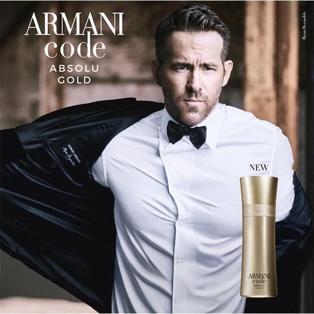 Gold armani sale