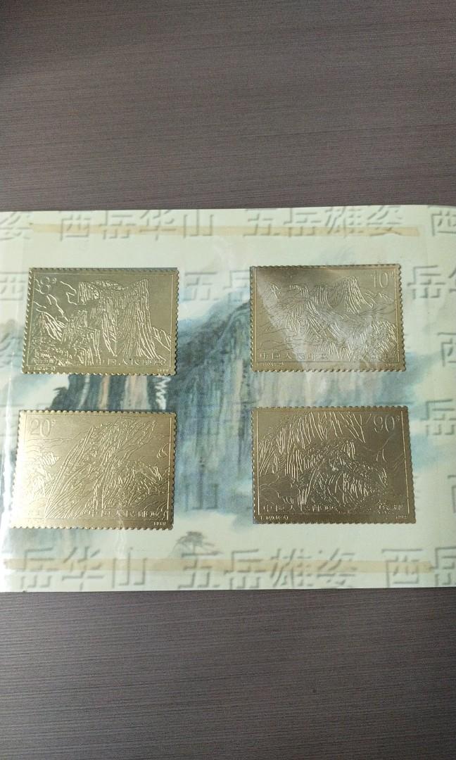 Gold plated stamp Hobbies Toys Memorabilia Collectibles