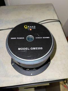 Grandmaster 5 inches woofer Double magnet300watts 8ohms