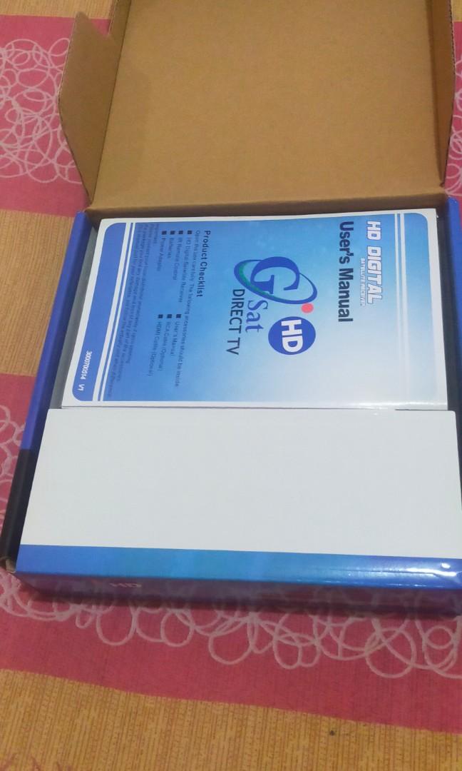 GSat Direct TV HD Prepaid Box (Category: Other Home Appliances) located in Marikina City. Submitted by daelektronik.gadyetzstor (Listing ID 1127248022, Image 3). Description: NOTE to Buyers : Before making any purchase or decisions whether you are interested buying it. Please take time to read the description about the item beforehand, otherwise you regret it after. Its not sellers fault. Selling GSat Direct TV HD Prepaid Box Brand New po siya, c