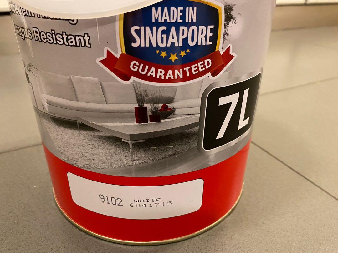 GUSH Paint + FREE 7 L Nippon Matex 9102’white paint, Furniture & Home Living, Home Improvement